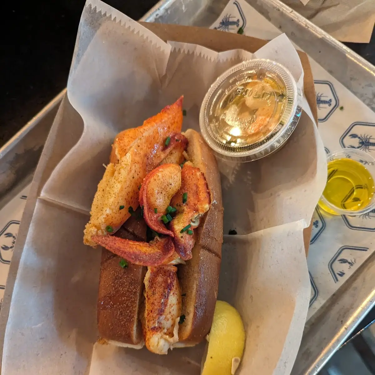Lobster Roll with Lime
