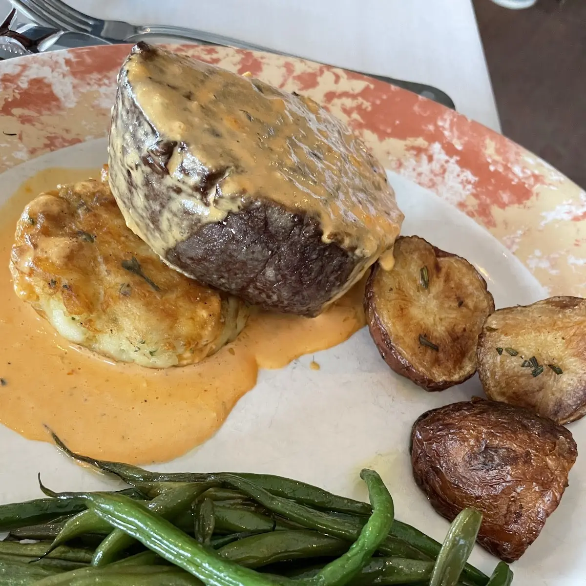 Filet Mignon with Crab Cake
