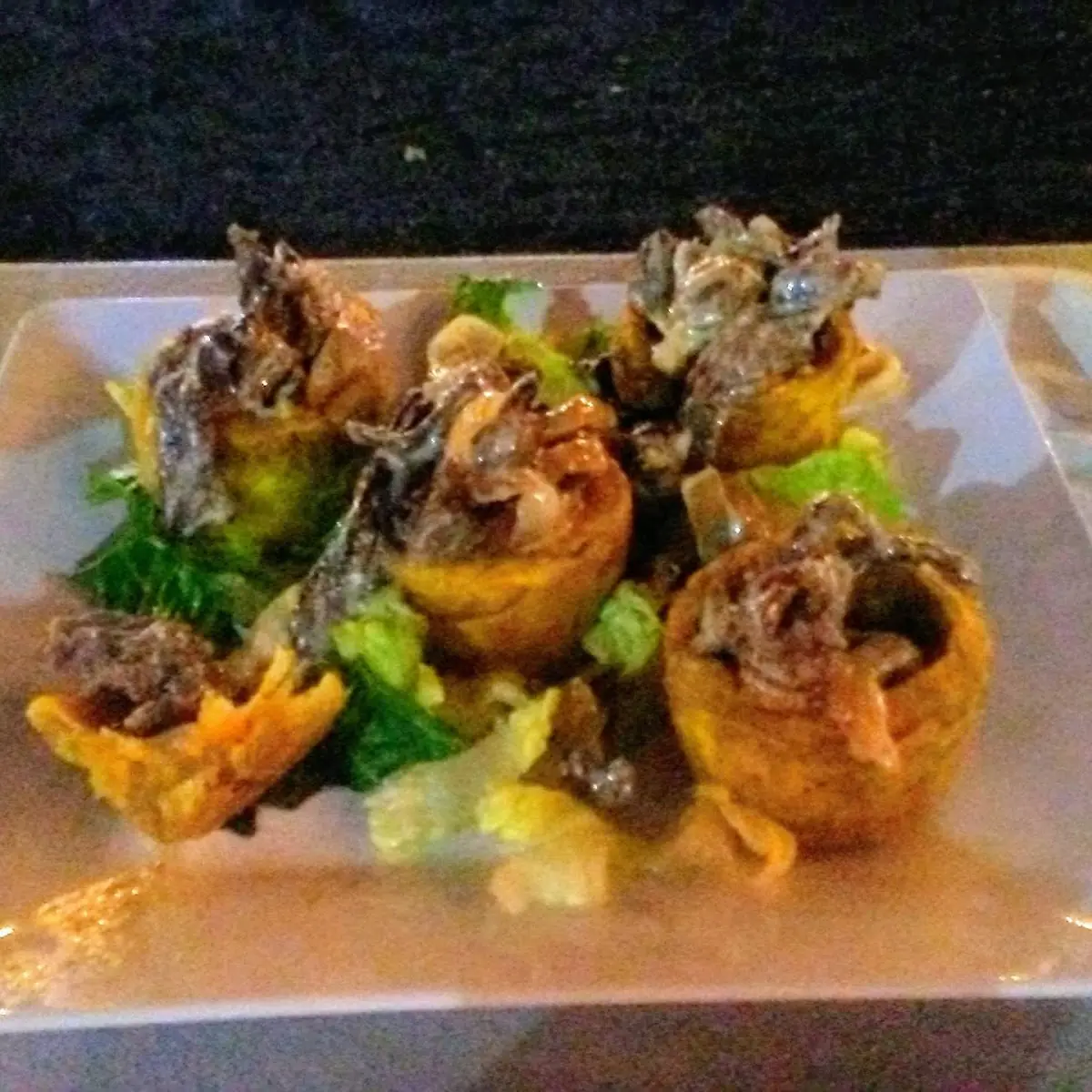 Tostones Relleno de Churrasco