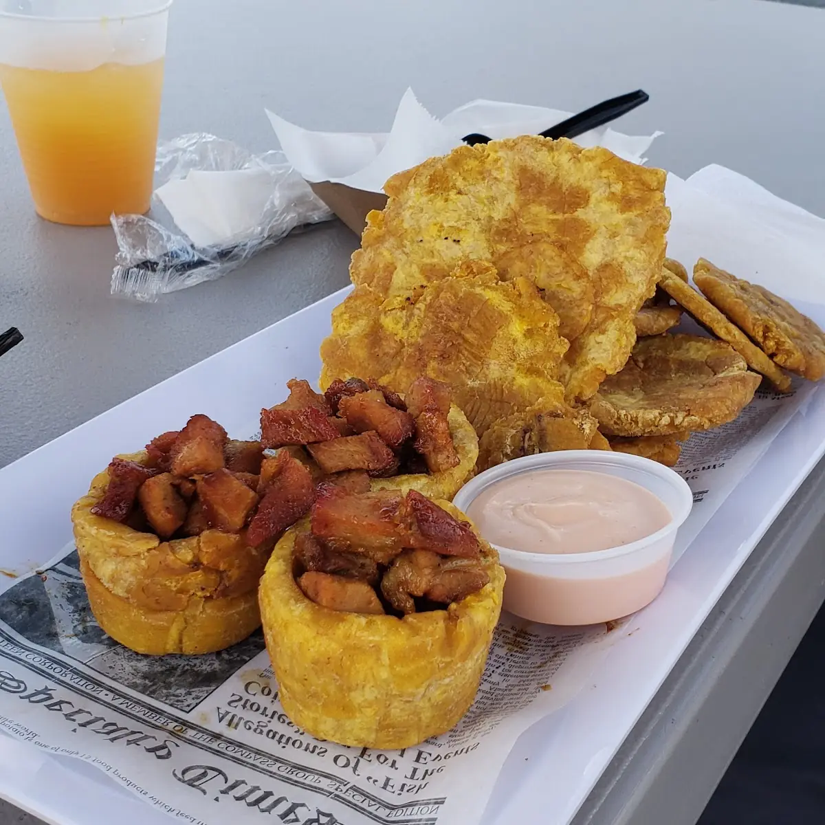 Tostones Rellenos De Carne