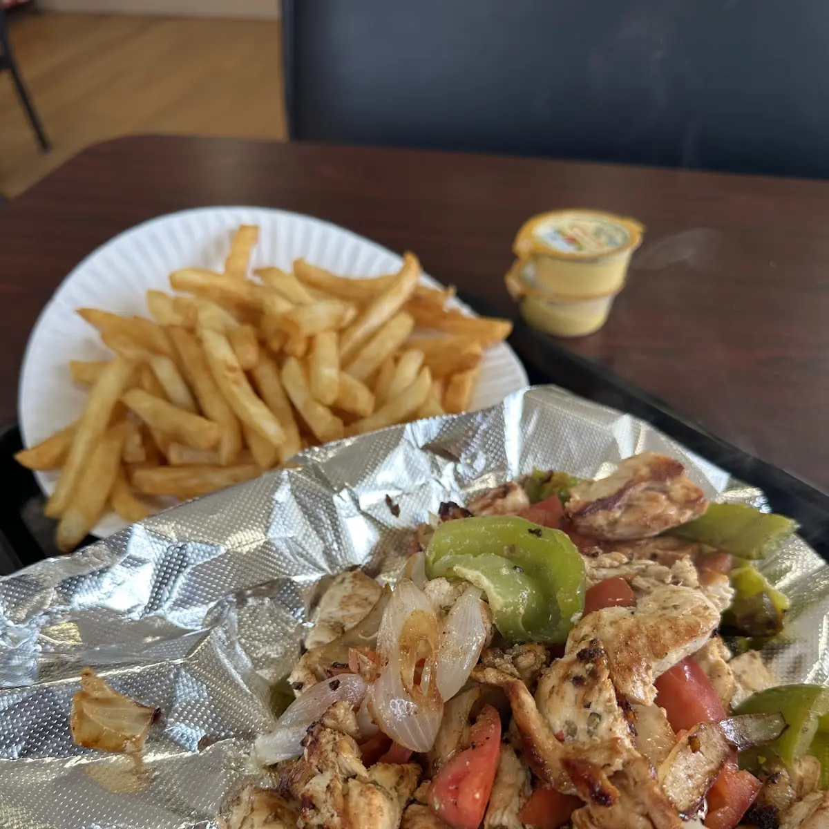 Chicken Kabobs with Rice Pilaf