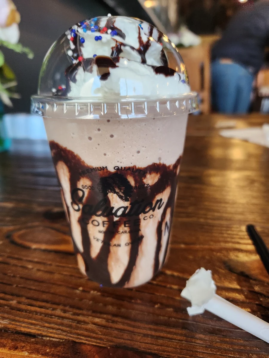 Chocolate Shake with Sprinkles and Wiped Cream