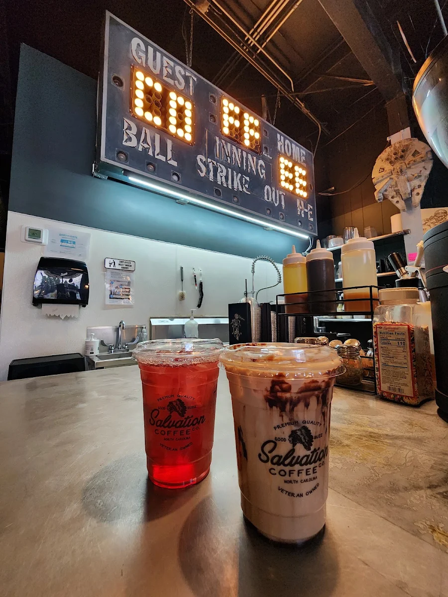 Salty Dog Iced Coffee and Hibiscus Tea