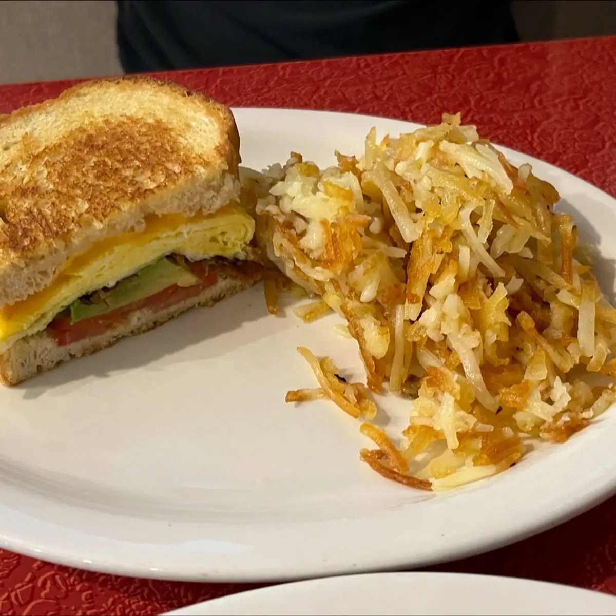 Anaheim Breakfast Sandwich with Hash Browns
