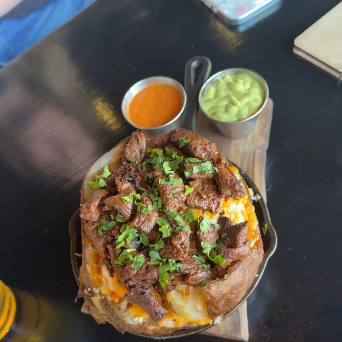 Baked Potato w Carne Asade