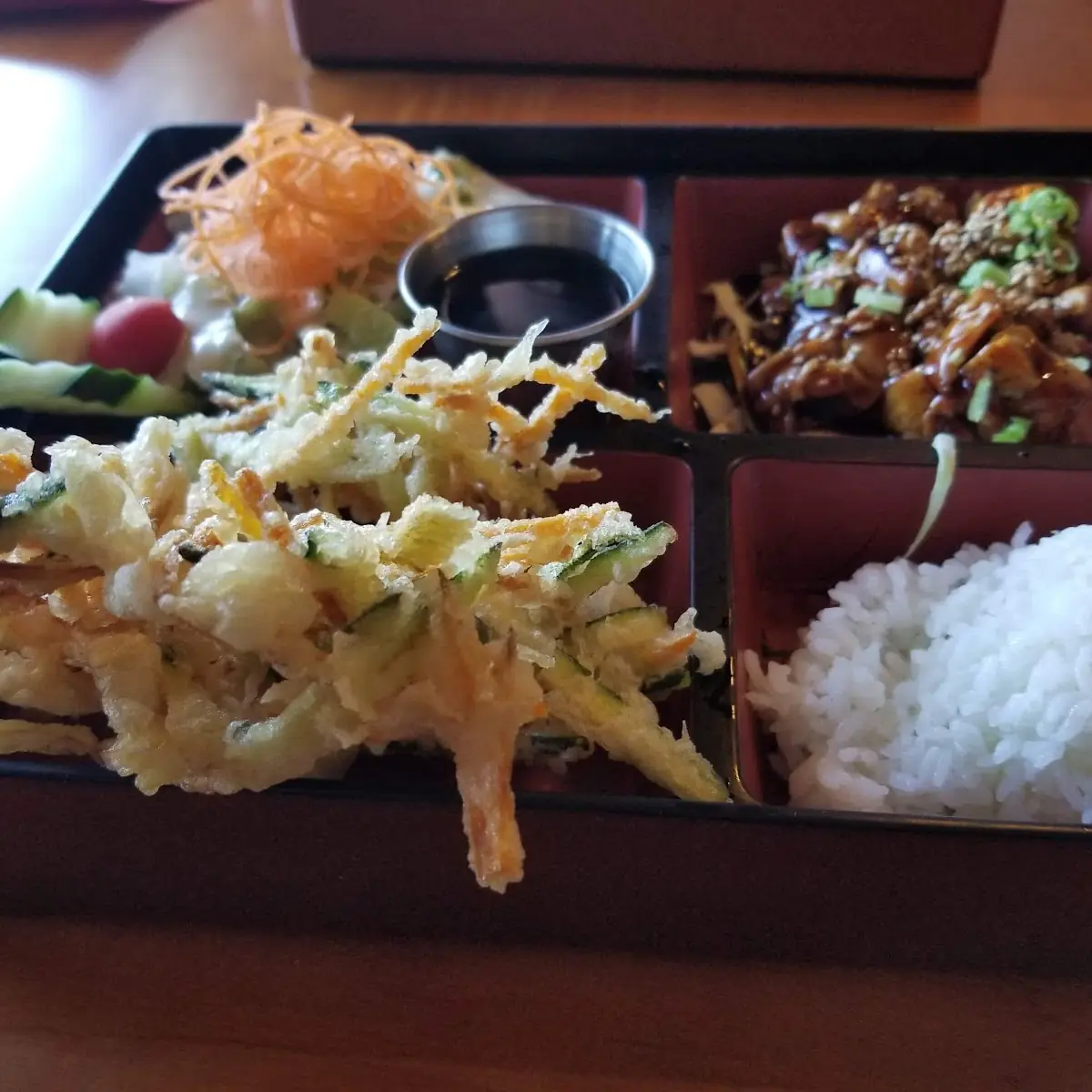 Beef Teriyaki Tempura Vegetables