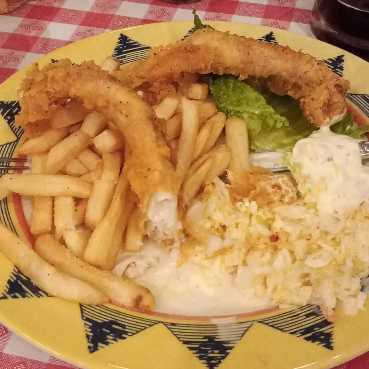 Fish and Chips and Coleslaw