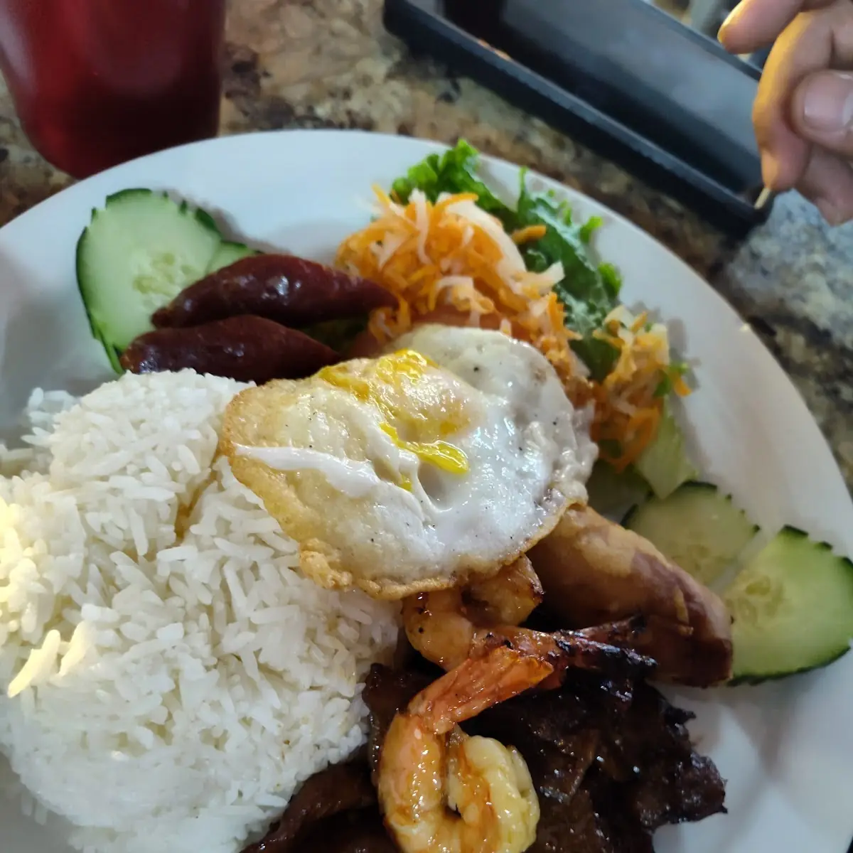 Combination Steamed Rice Cơm Xào Thập Cẩm