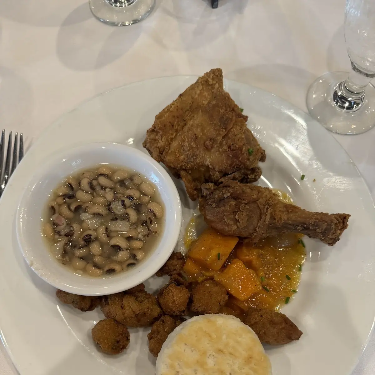 Biscuit Yams Fried Chicken