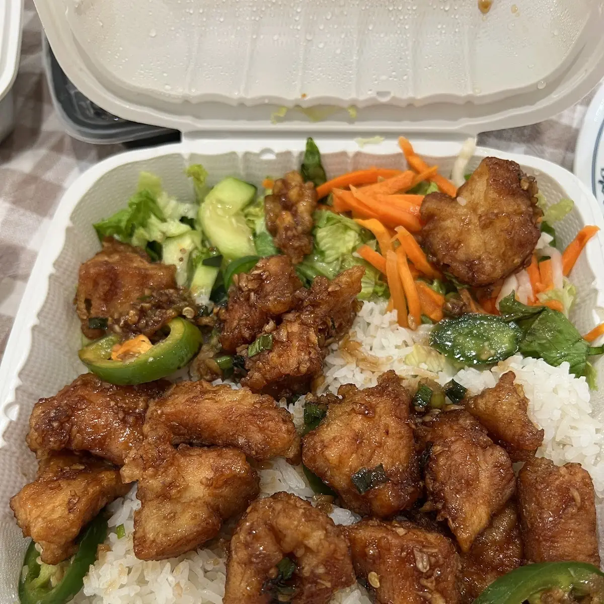 Spicy Garlic Chicken Rice