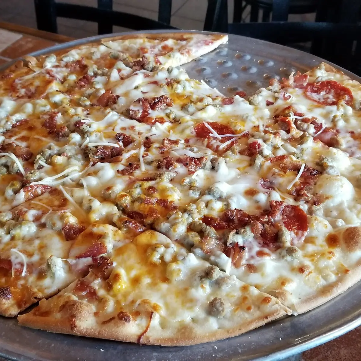 Meat and Cheese Pizza
