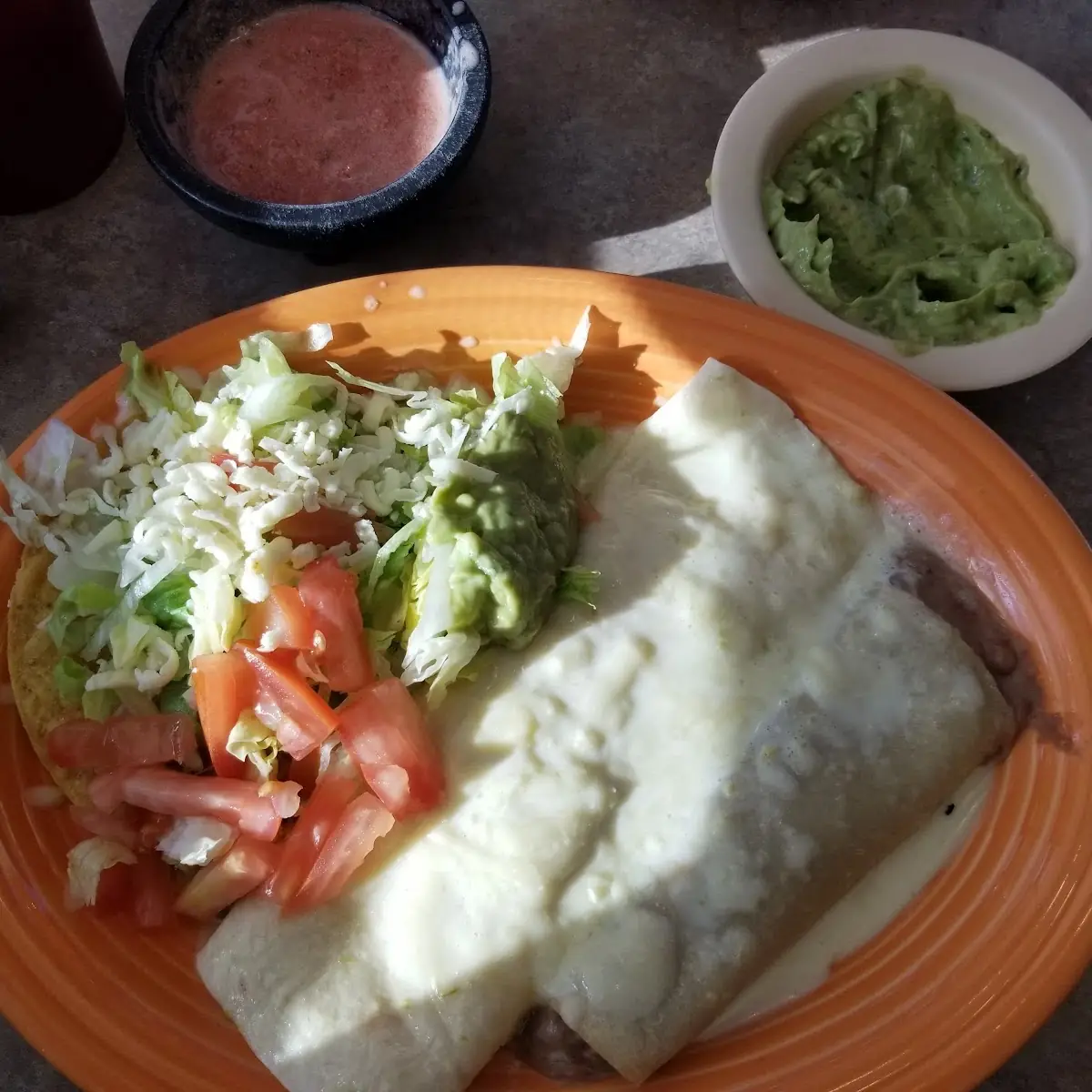 Vegetarian Cheese and Bean Burrito