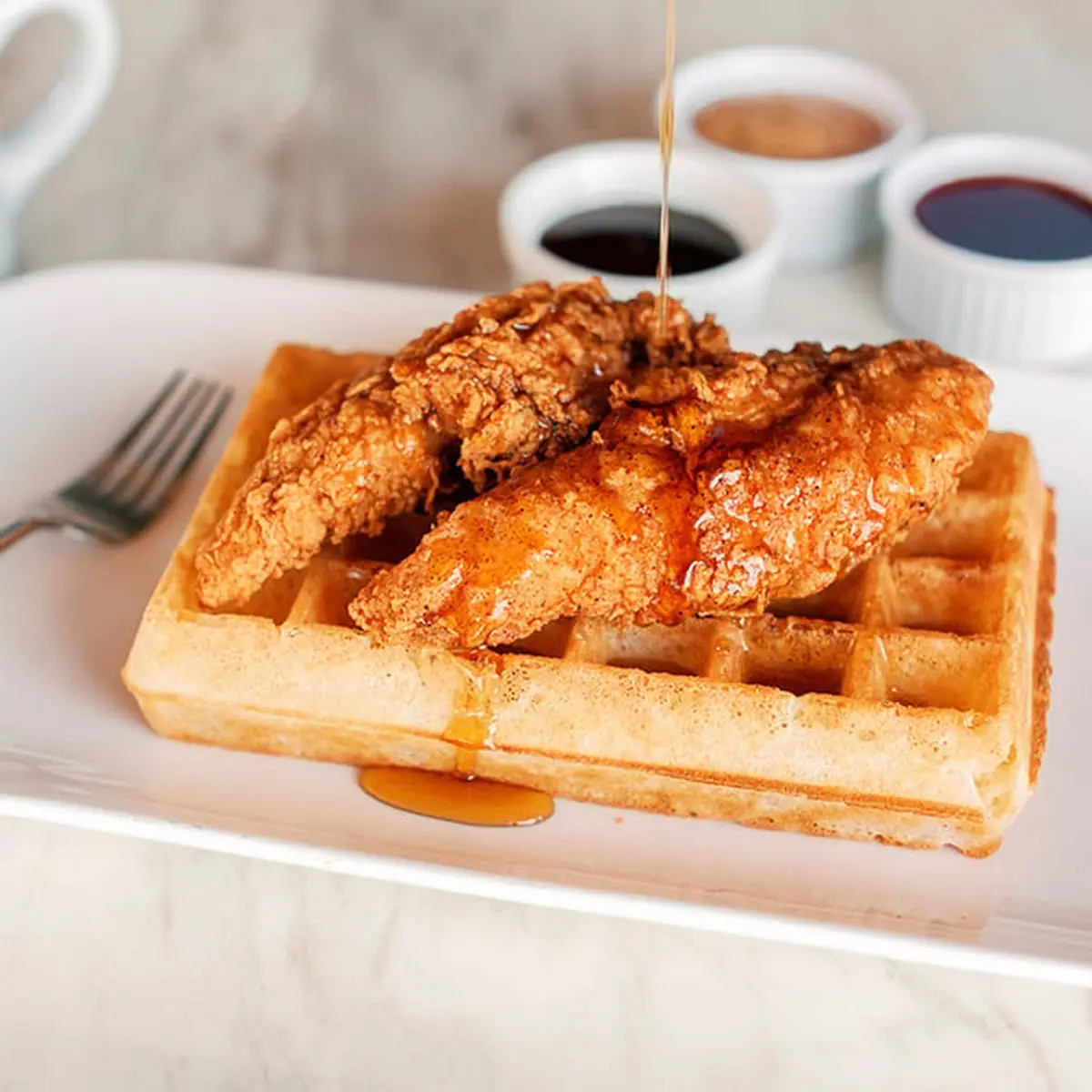 Lunch Combo with Snack Chicken & Waffles and Snack Mac & Cheese