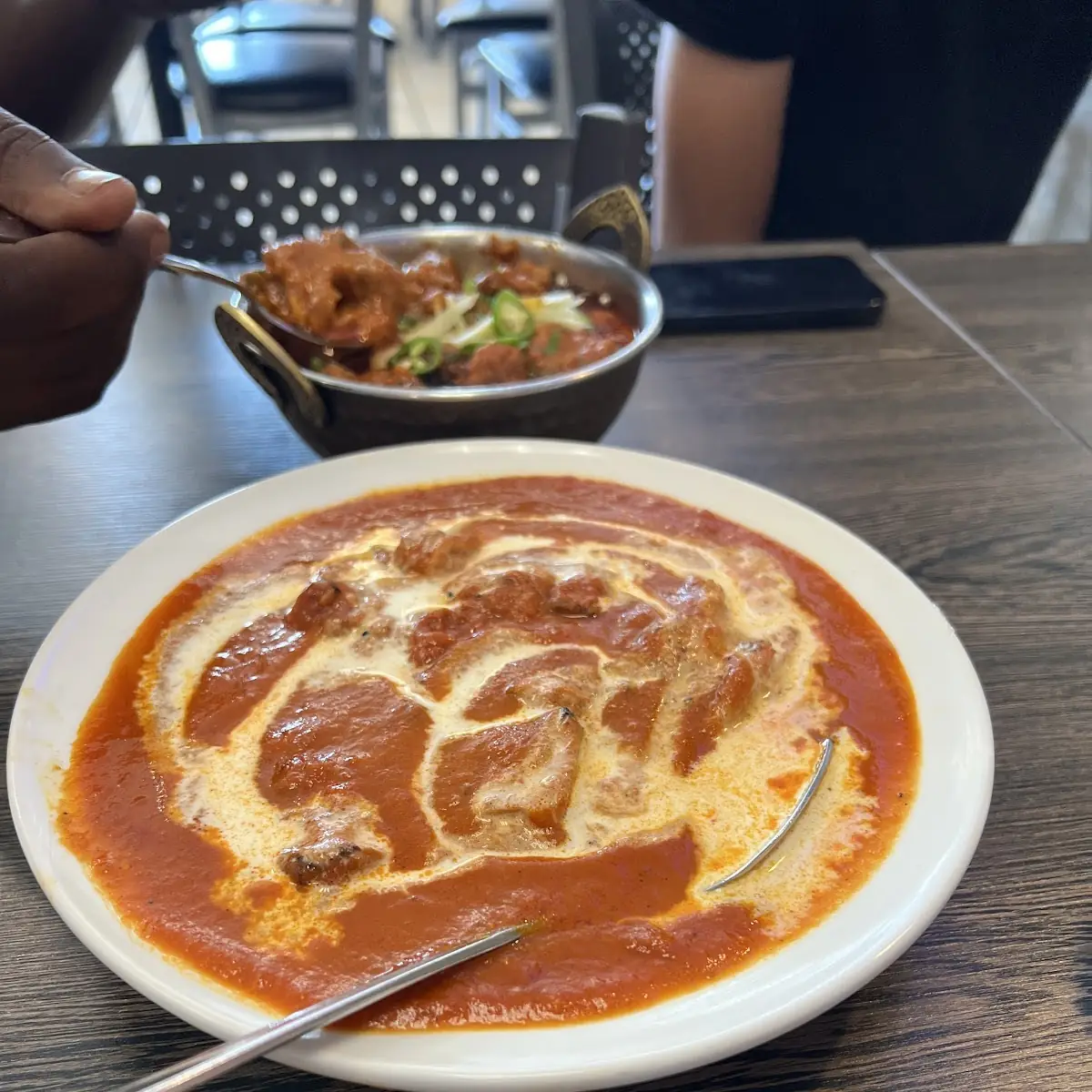 Goat Karahi and Butter Chicken