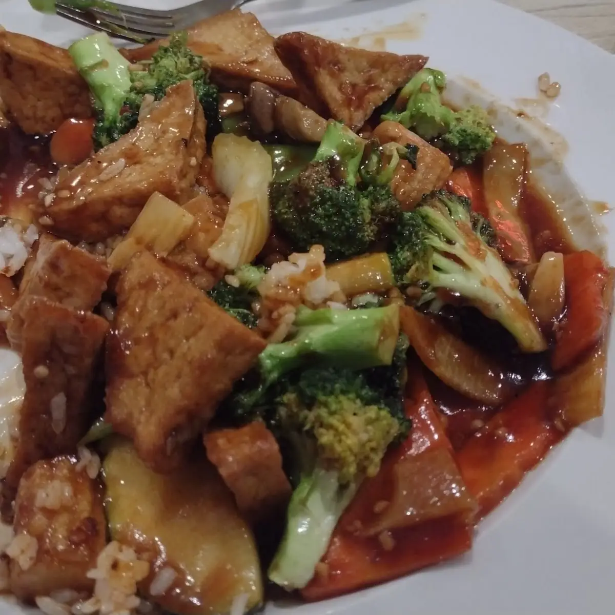 Fried Tofu with Mixed Vegetables