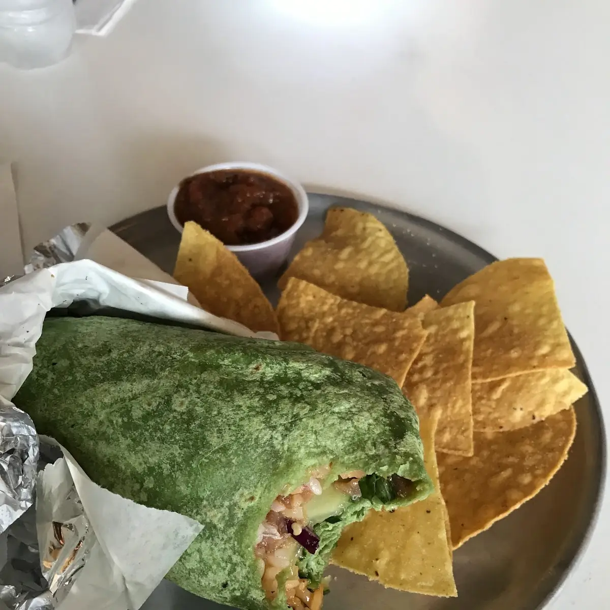 Pimento Cheese Burrito with Chorizo