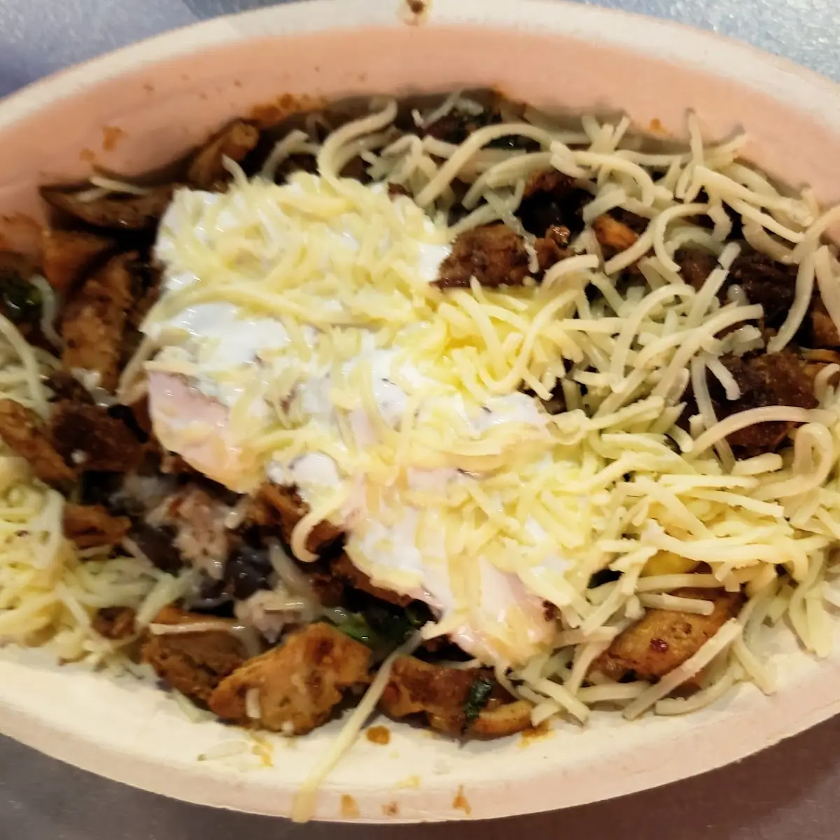 Pollo Asado Bowl with Sour Cream