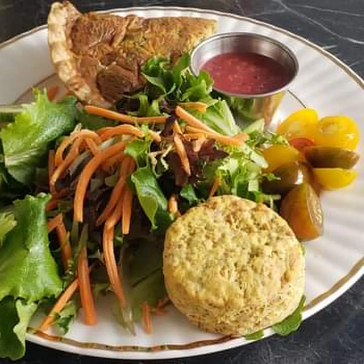 Quiche and Salad