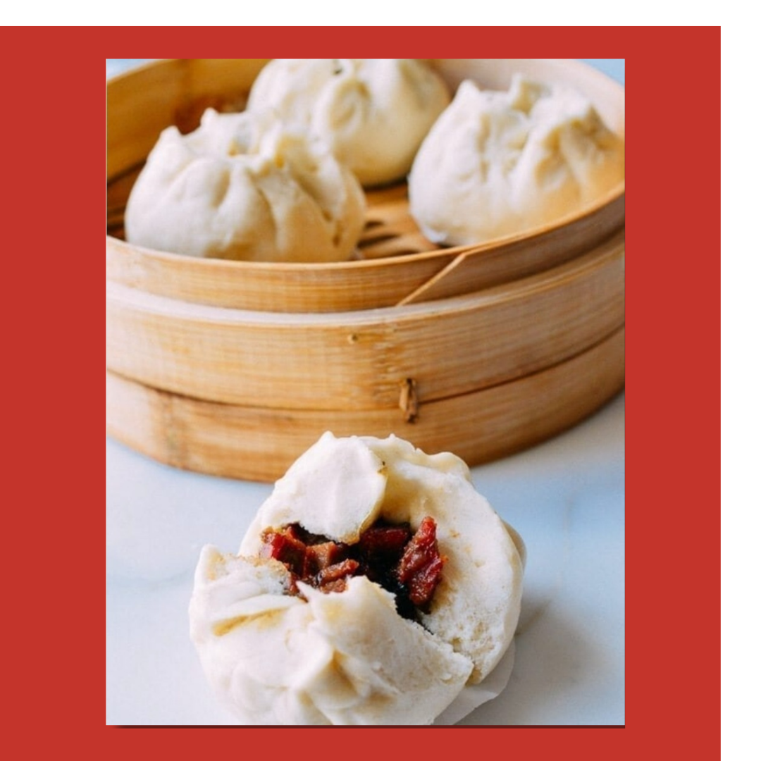 Steamed BBQ Pork Buns, Haha Asian Express Hyperdome