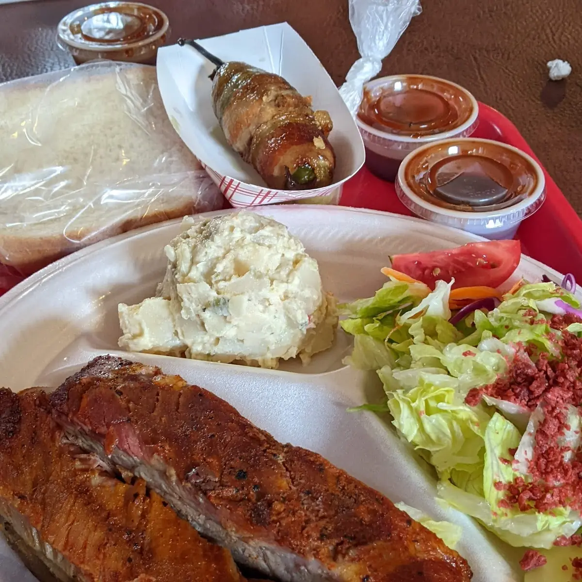 Smoked Pork Ribs Plate