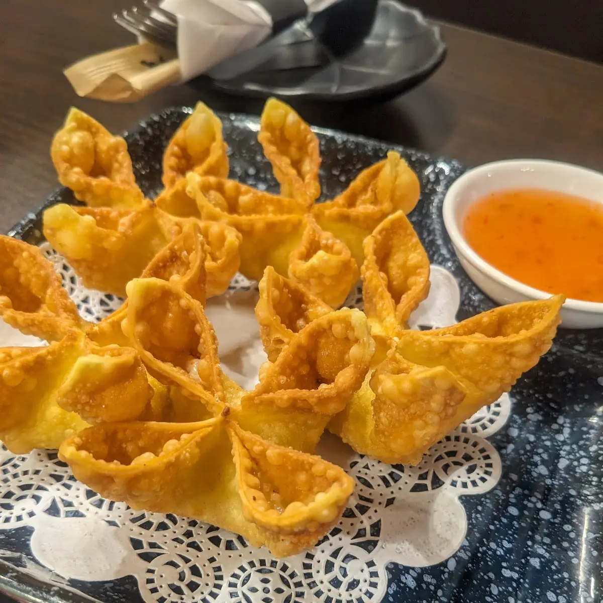Five Lobster Rangoon