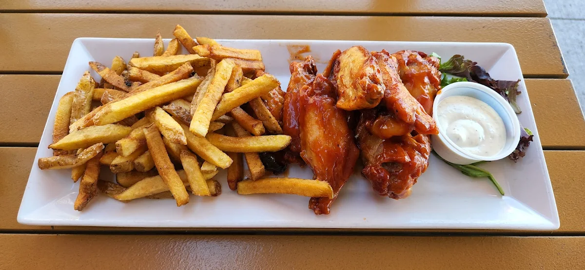 Chicken Wings with Fries, Safari Bar and Grill 1749 Avenue Rd