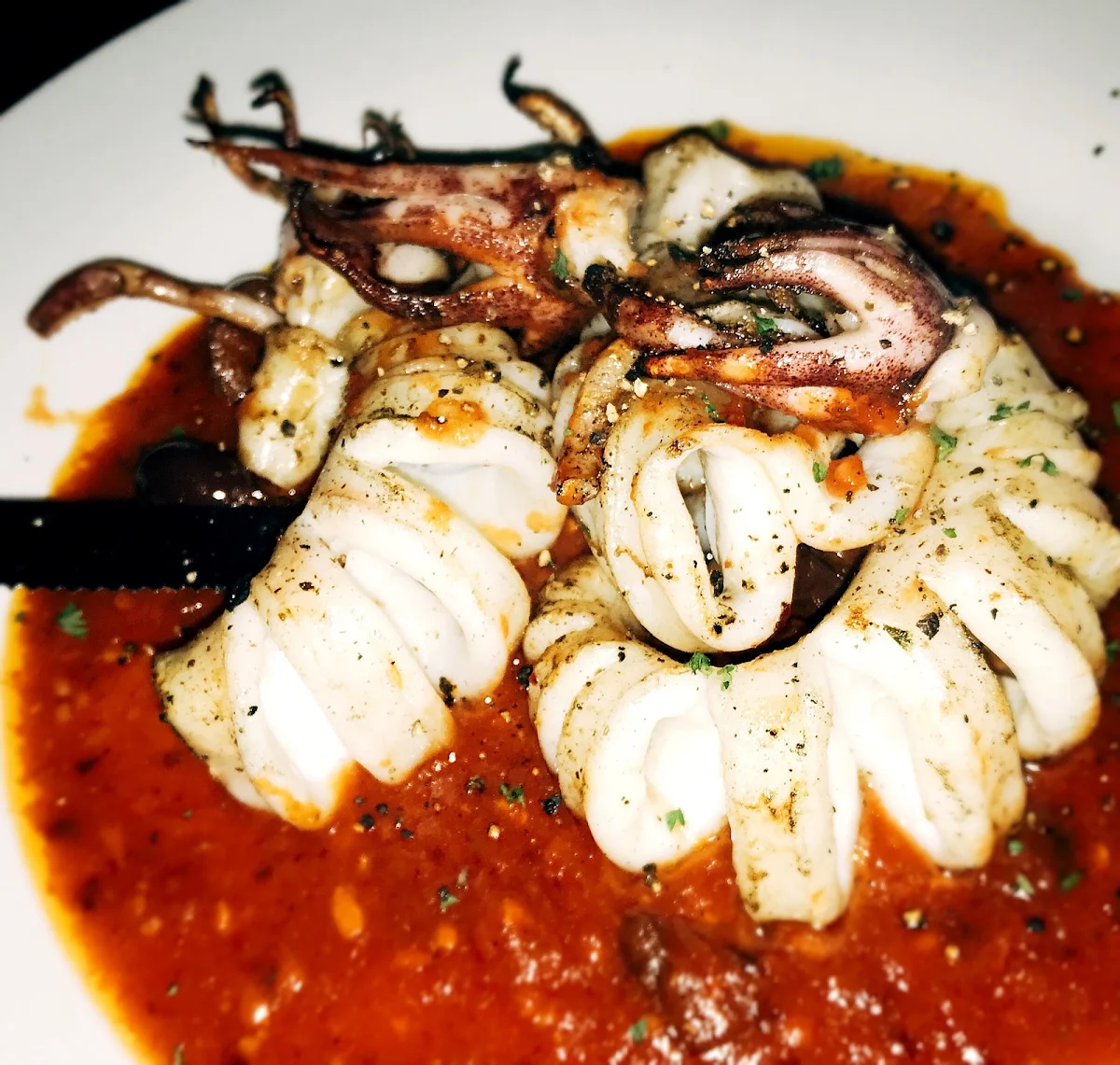 Grilled Calamari Provençal, Safari Bar and Grill 1749 Avenue Rd