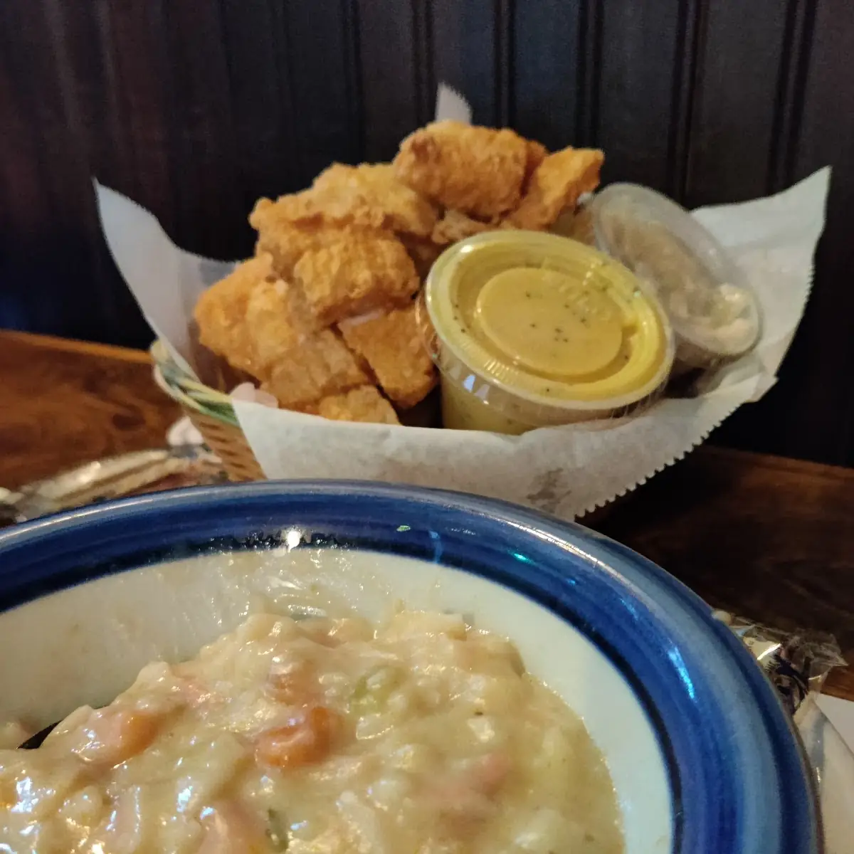 Fish and Chips with Chowder