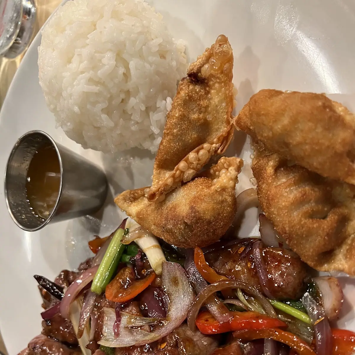 #4: Thai Basil Beef & Egg Roll (L)