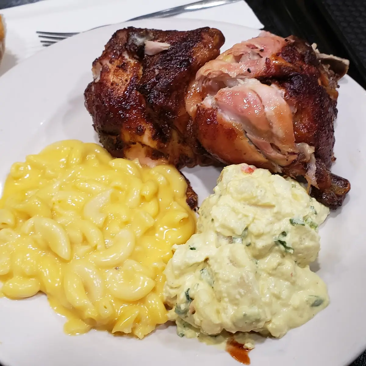 Half Chicken Dinner with Potato Salad