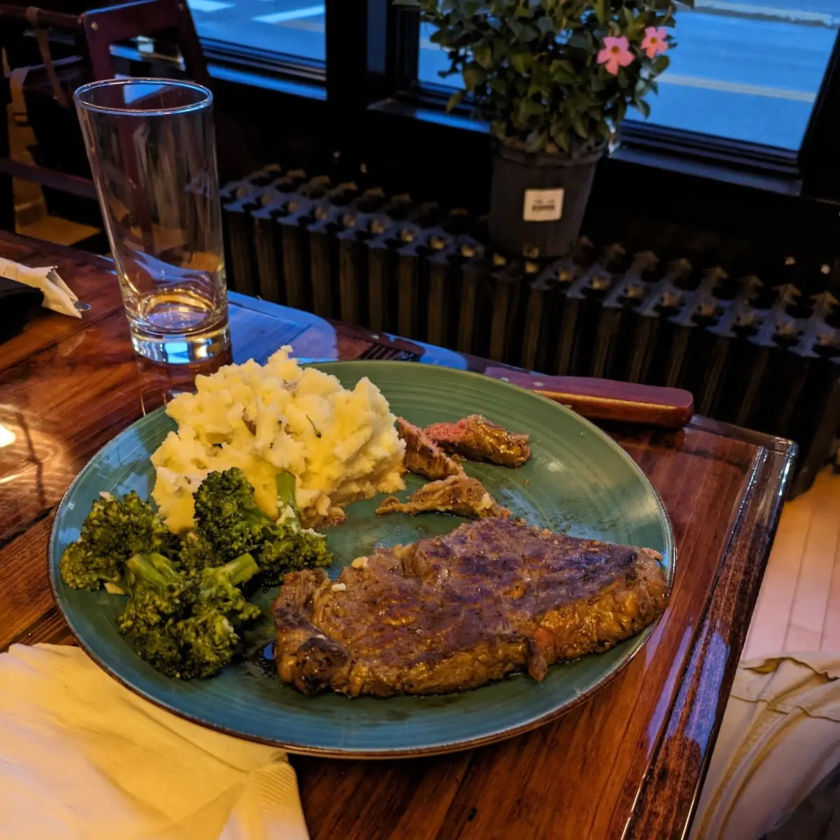 Ribeye Broccoli Mashed Potatoes