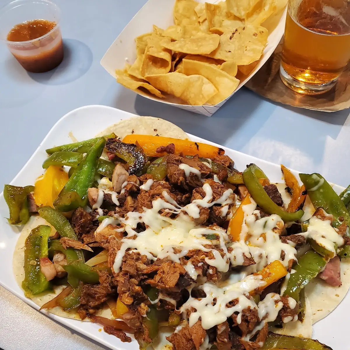 Half Order Loaded Nachos