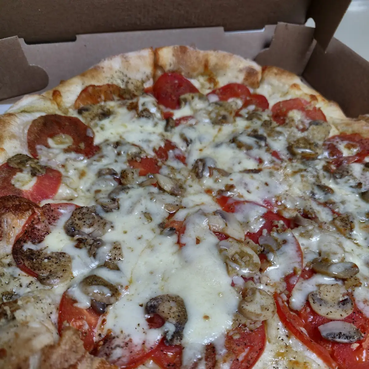 Tony's Special with Mushroom Pizza