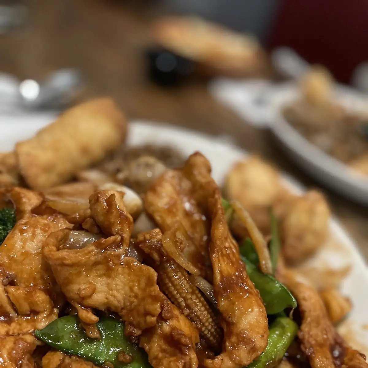 Egg Roll and Crab Rangoon