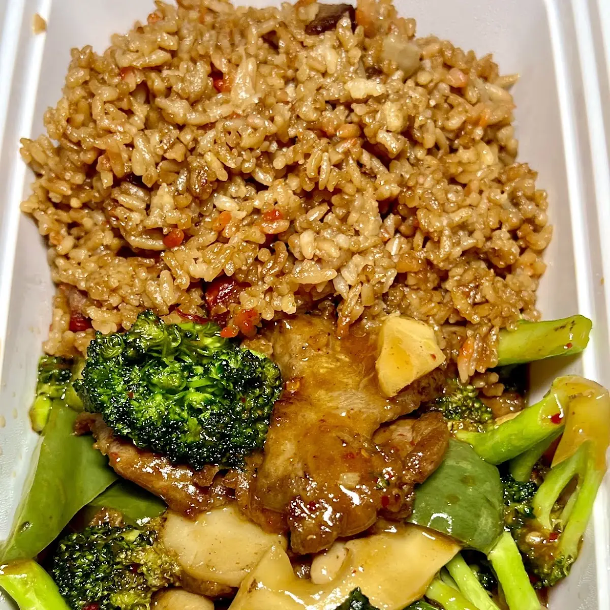 Szechuan Beef with Fried Rice