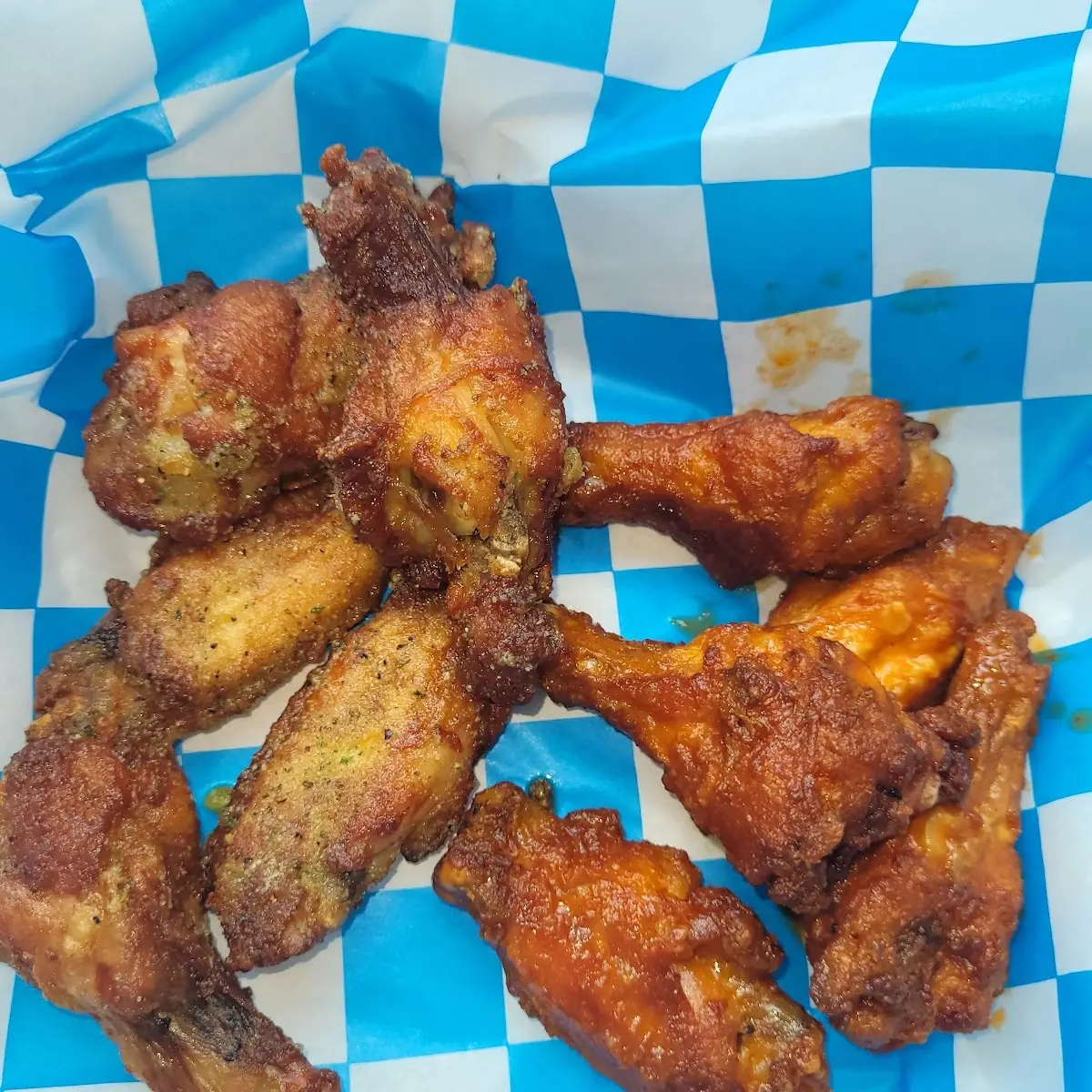 Lemon Pepper Wings and Crazy Heat Wings