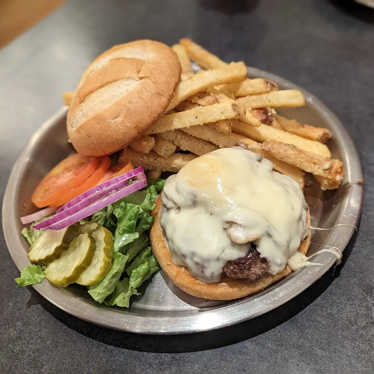 Mushroom Swiss Burger
