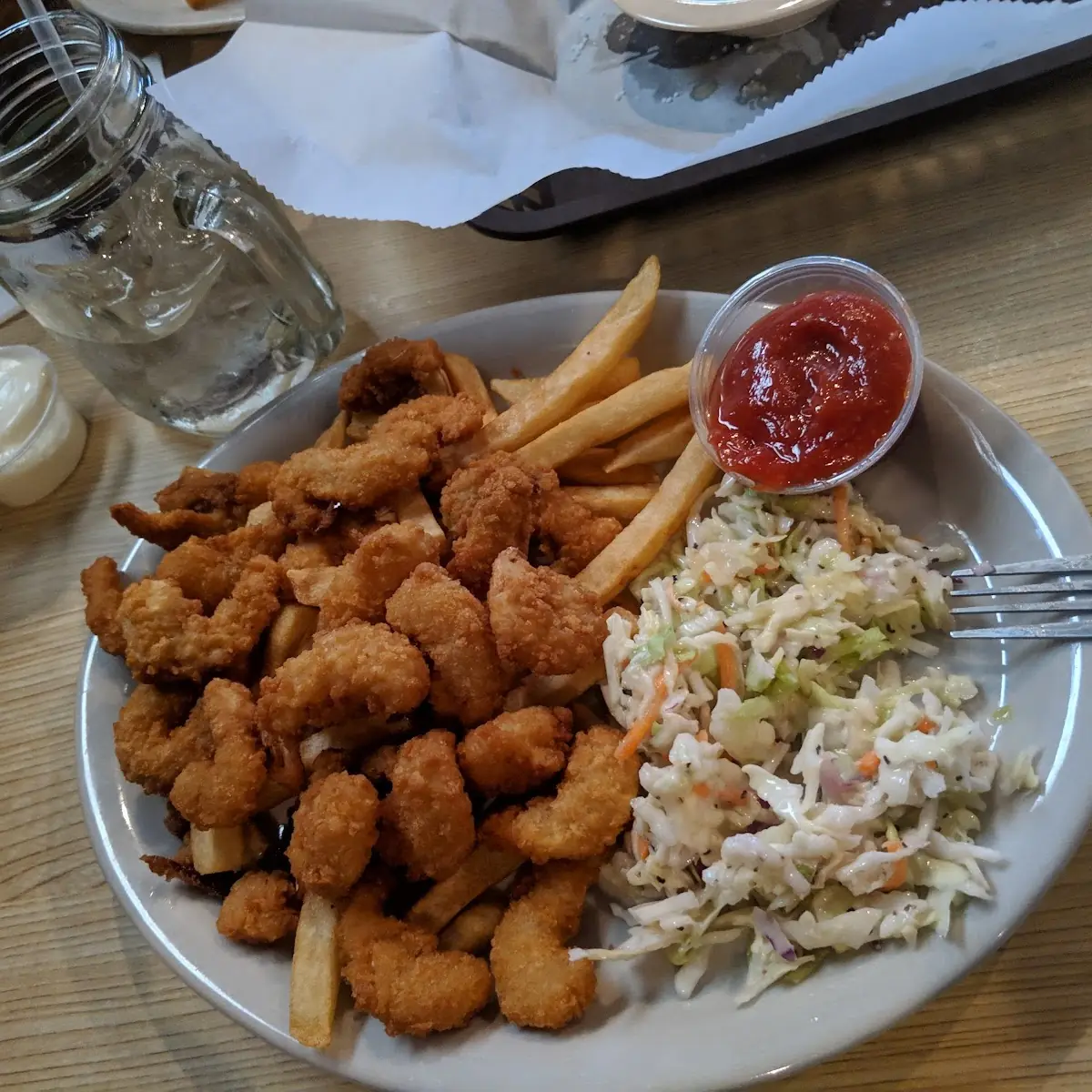 Friday Night All You Can Eat Shrimp Cod Dinner