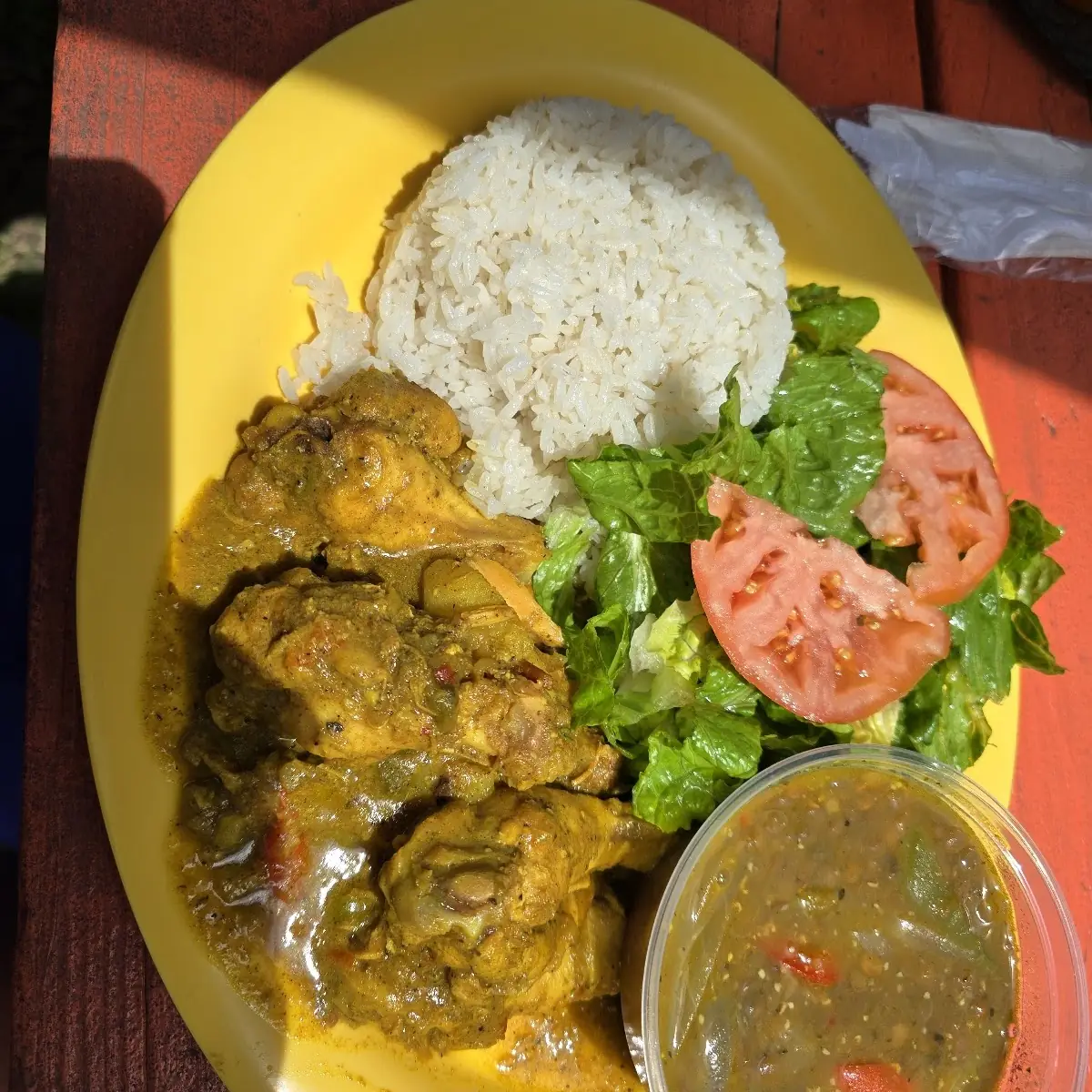 Curry Chicken Wings with Rice