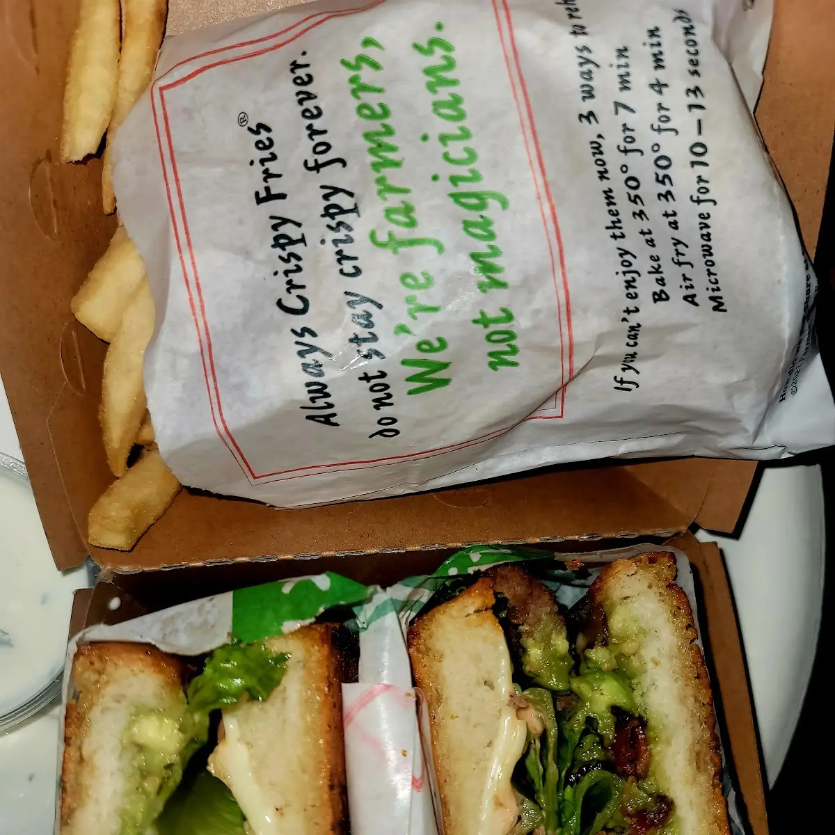 1 2 Parmesan-Crusted Sourdough Cheeseburger Combo