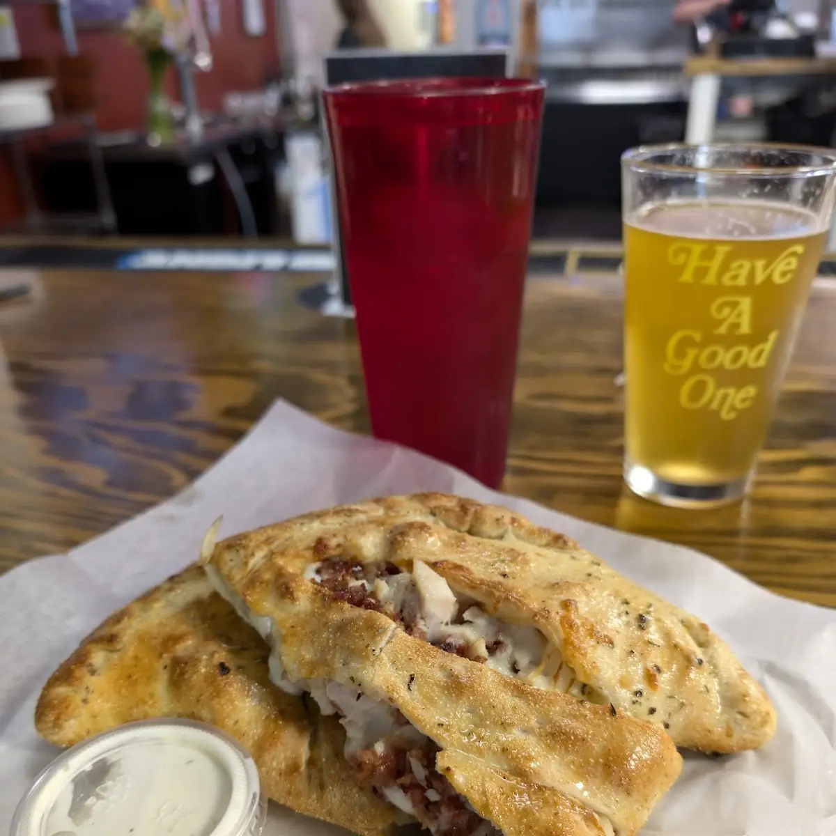 Chicken Bacon Ranch Calzone