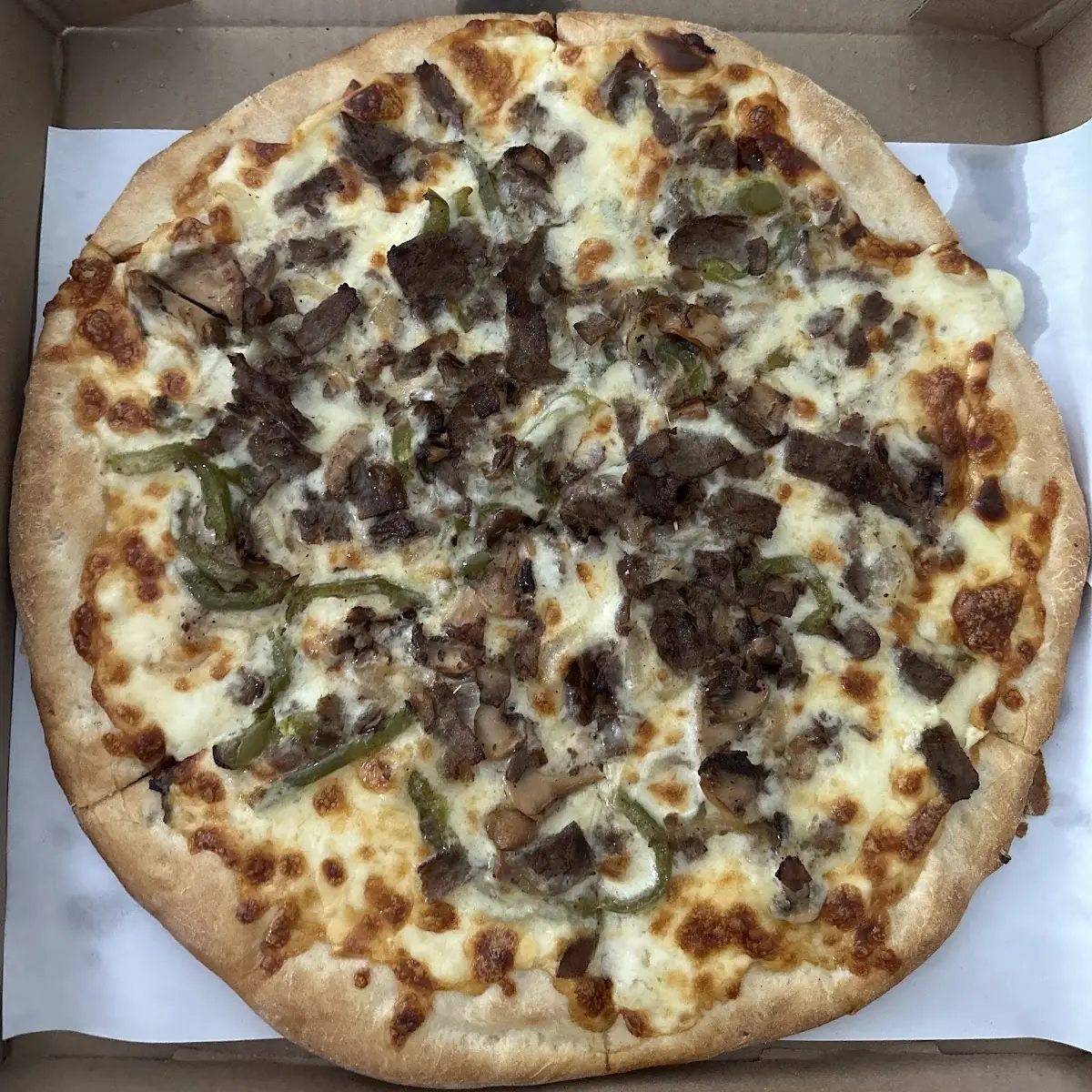 Philly Cheesesteak Pizza