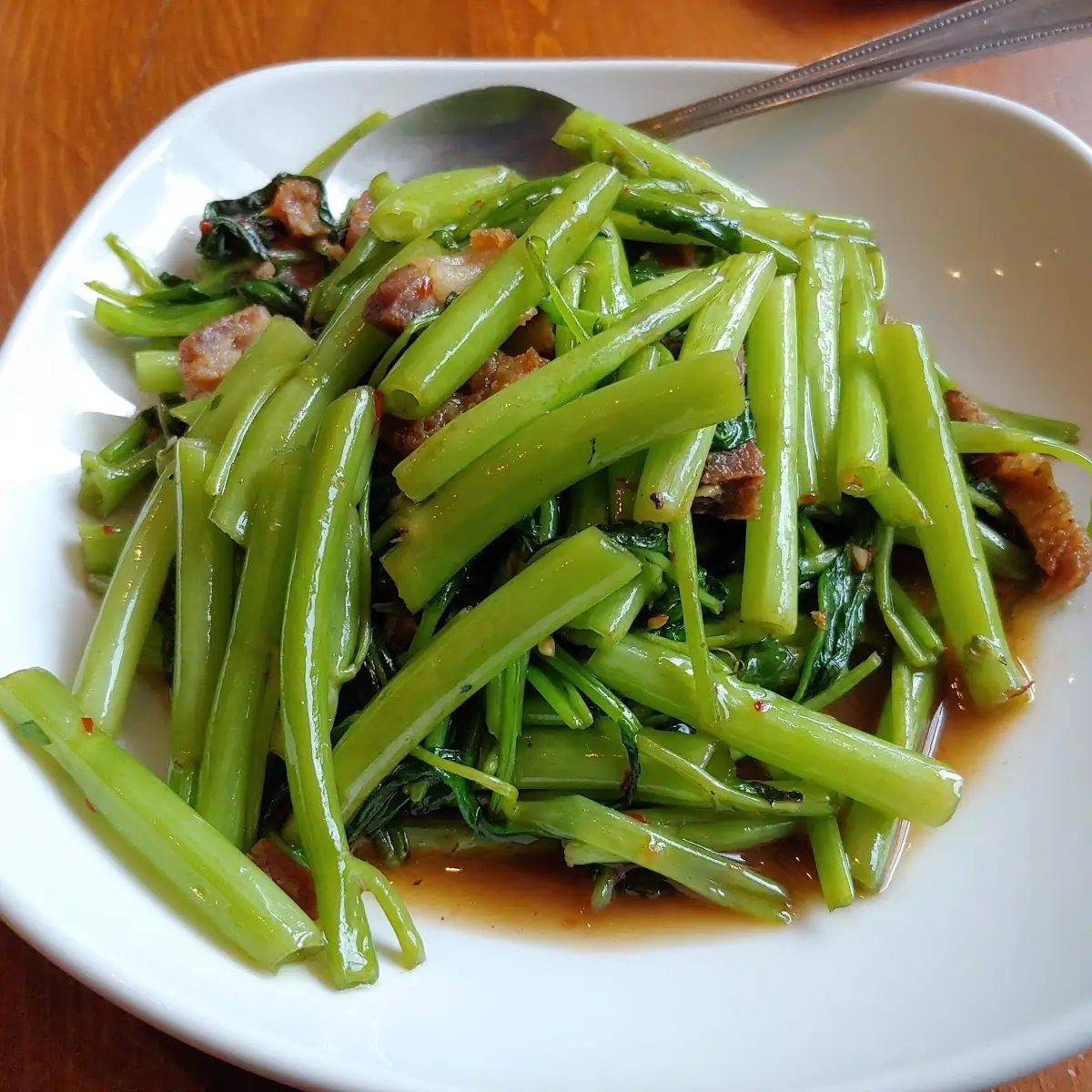 Chinese Broccoli with Salty Fish