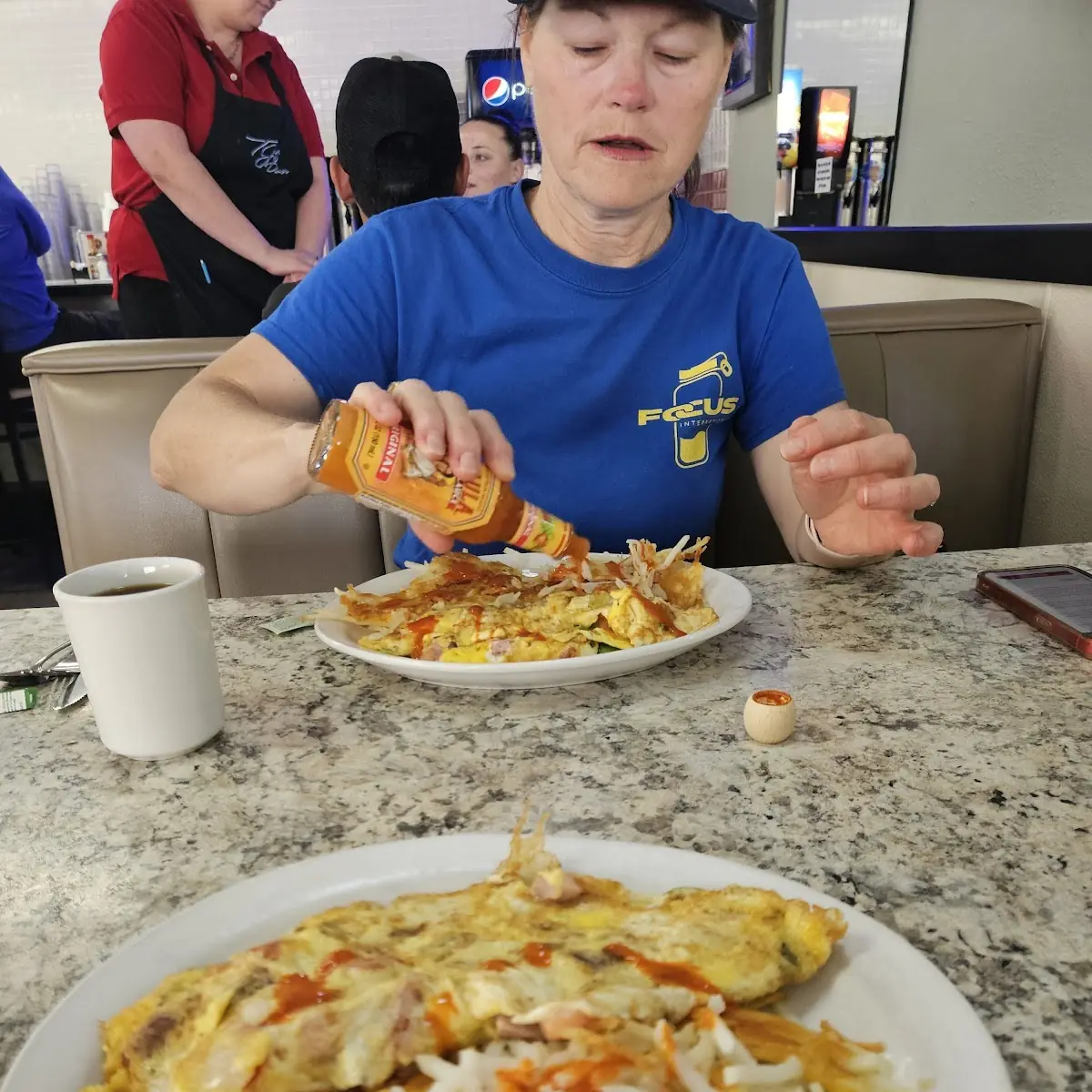 Omelet with Hash Browns