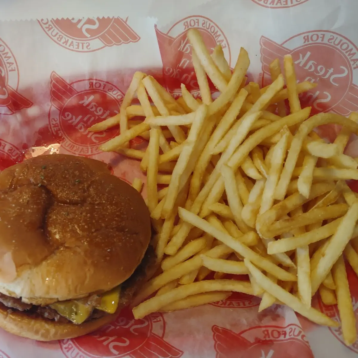 Double Cheeseburger with Cheese Fries