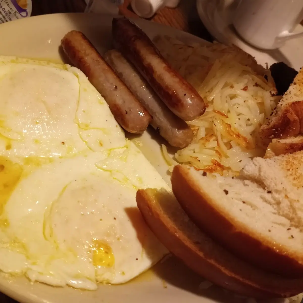 2 Egg Meat Toast Breakfast