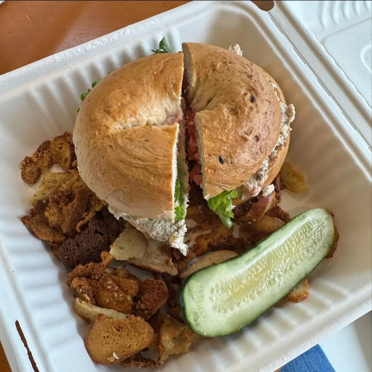 Bagel with Tuna Salad