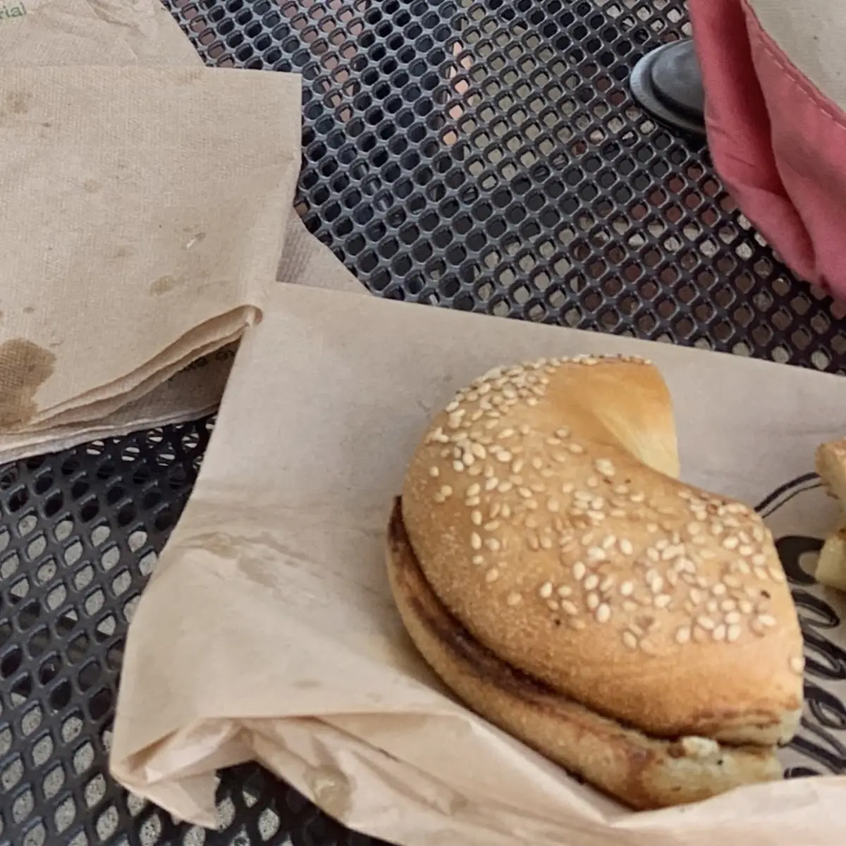 Sesame Bagel with Butter