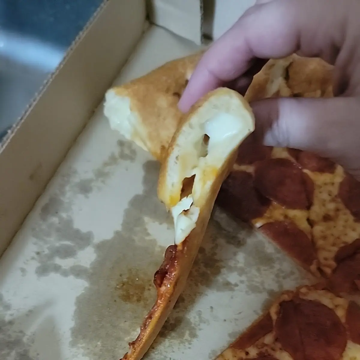 Large Stuffed Crust Pepperoni Pizza