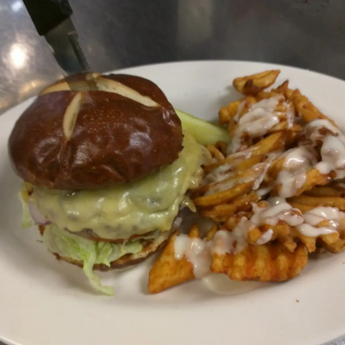 Carmelized Mushroom Burger